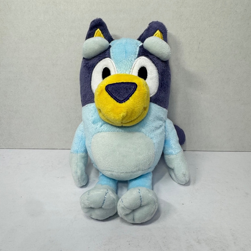 Moose Toys Bluey Heeler 8 Inch Plush Stuffed Animal Disney Junior Blue Dog Toy
